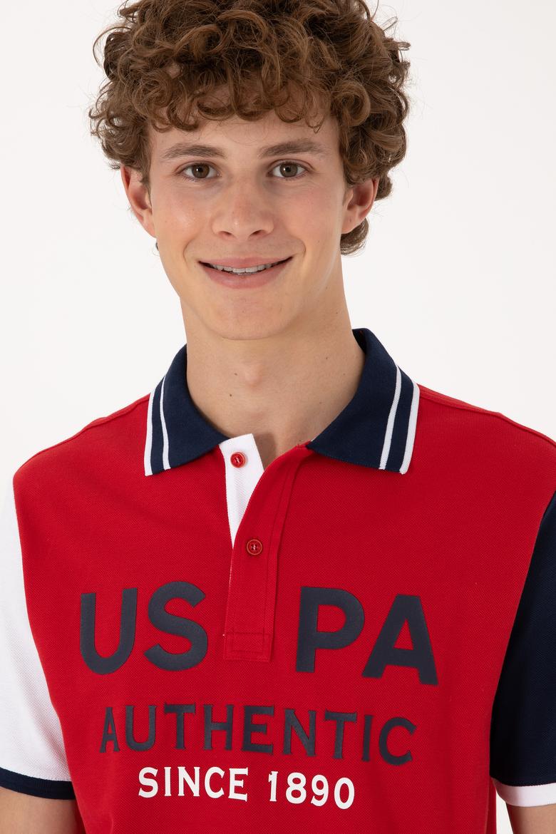 Erkek Regular Fit Kırmızı Polo Yaka Tişört - 50299803016