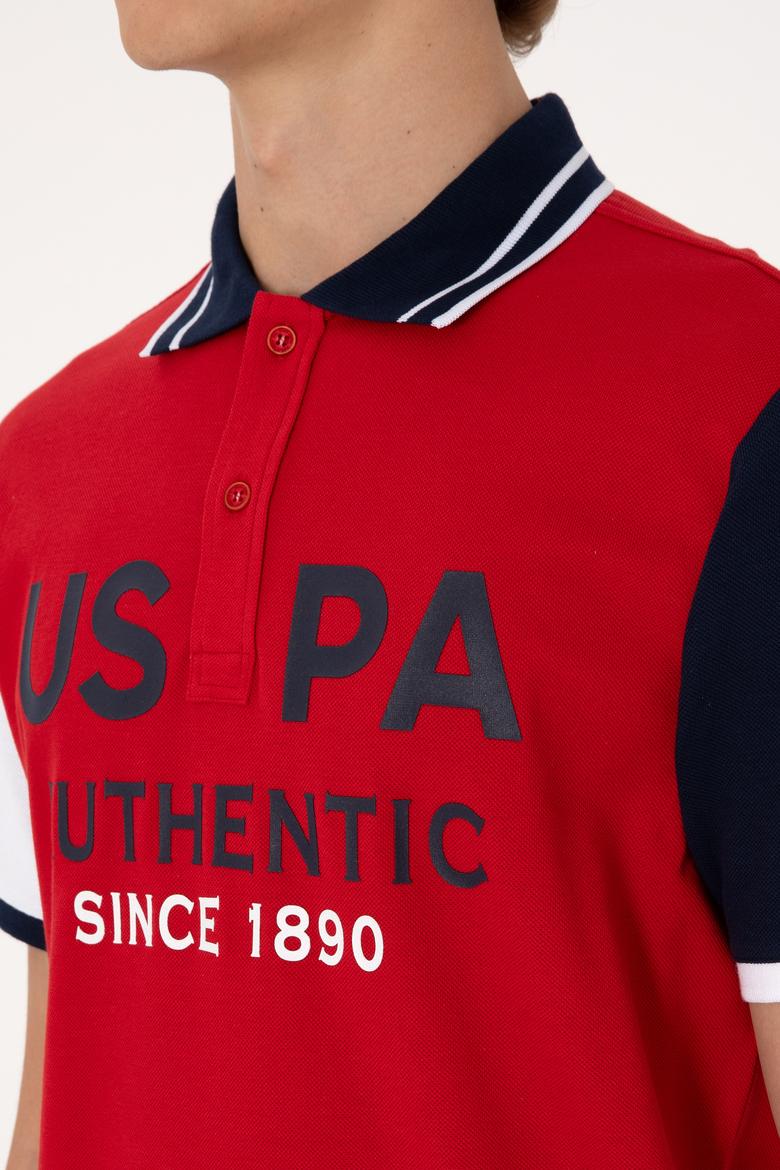 Erkek Regular Fit Kırmızı Polo Yaka Tişört - 50299803016