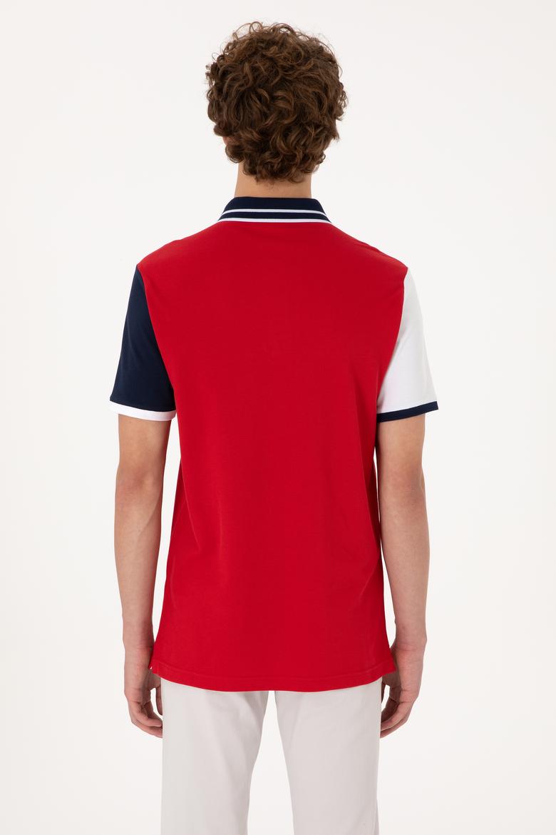 Erkek Regular Fit Kırmızı Polo Yaka Tişört - 50299803016