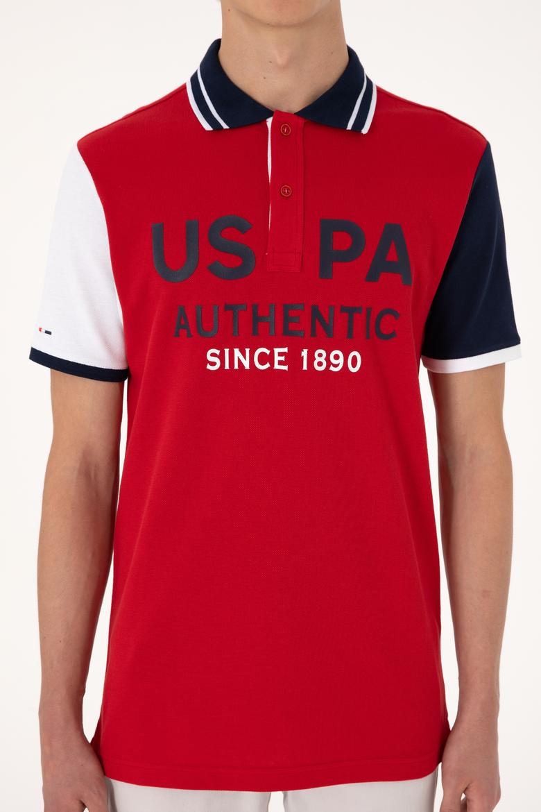 Erkek Regular Fit Kırmızı Polo Yaka Tişört - 50299803016