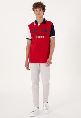 Erkek Regular Fit Kırmızı Polo Yaka Tişört - 50299803016