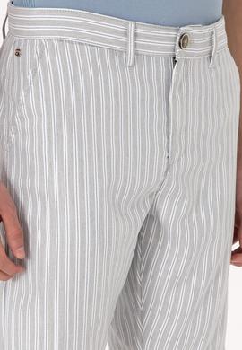 Erkek Açık Gri Dokuma Şort - 50300135062