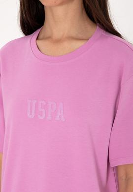 Kadın Fuşya Bisiklet Yaka Mini Boy Örme Elbise - 50306431039