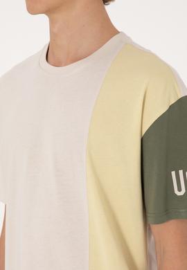 Erkek Comfort Fit Bisiklet Yaka Taş Tişört - 50306896028