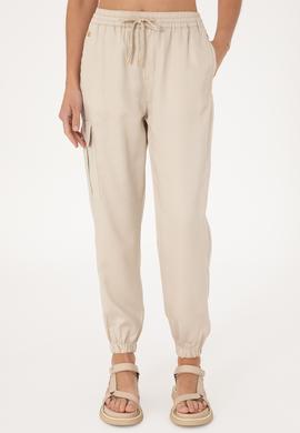 Kadın Taş Kanvas Jogger Fit Pantolon - 50300230032