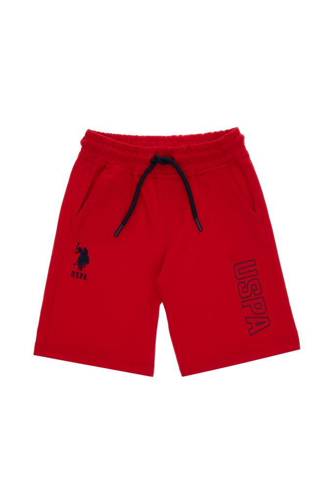 Erkek Çocuk Kırmızı Örme Şort