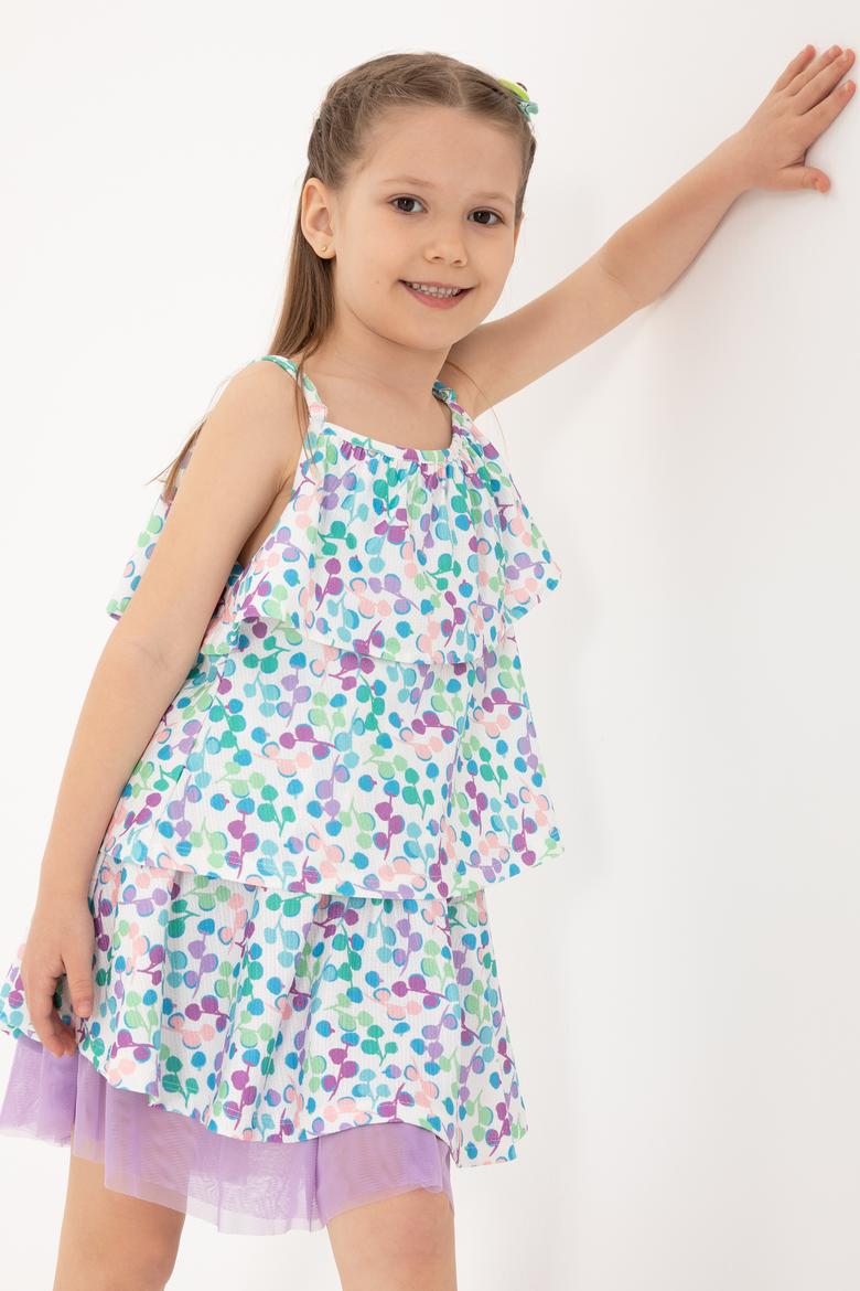 Kız Çocuk Lila Tişört - 50300626003