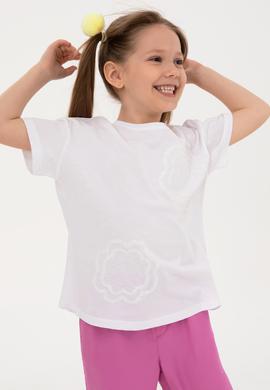 Kız Çocuk Beyaz Tişört - 50300960028