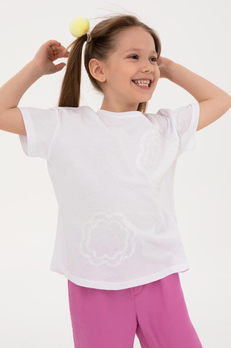 Kız Çocuk Beyaz Tişört