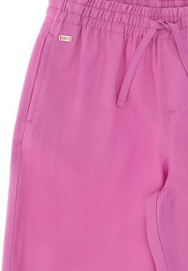 Kız Çocuk Fuşya Loose Fit Modal Karışımlı Kanvas Pantolon - 50309120020