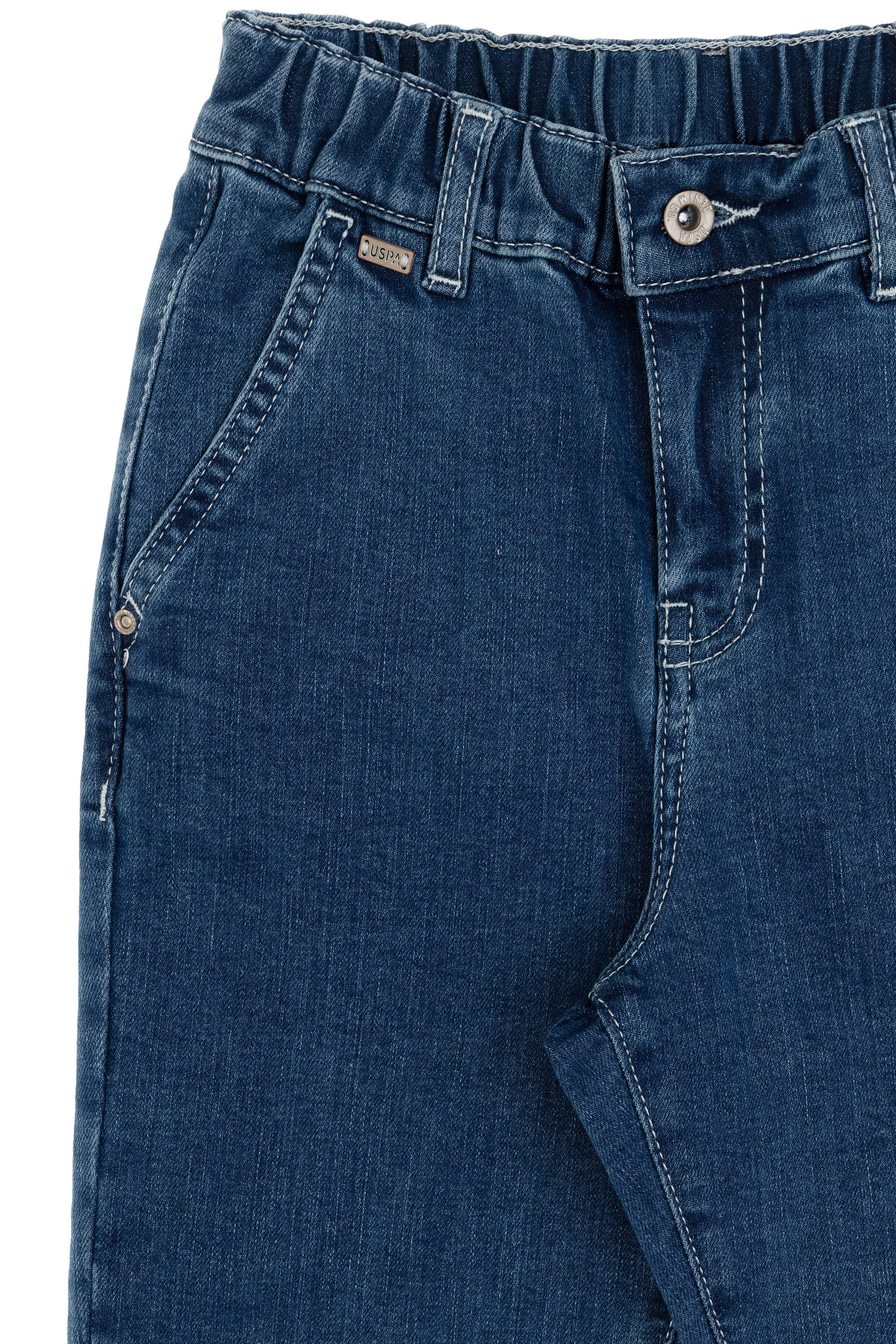 Kız Çocuk Açık Mavi Carrot Fit Jean Pantolon - Image 6