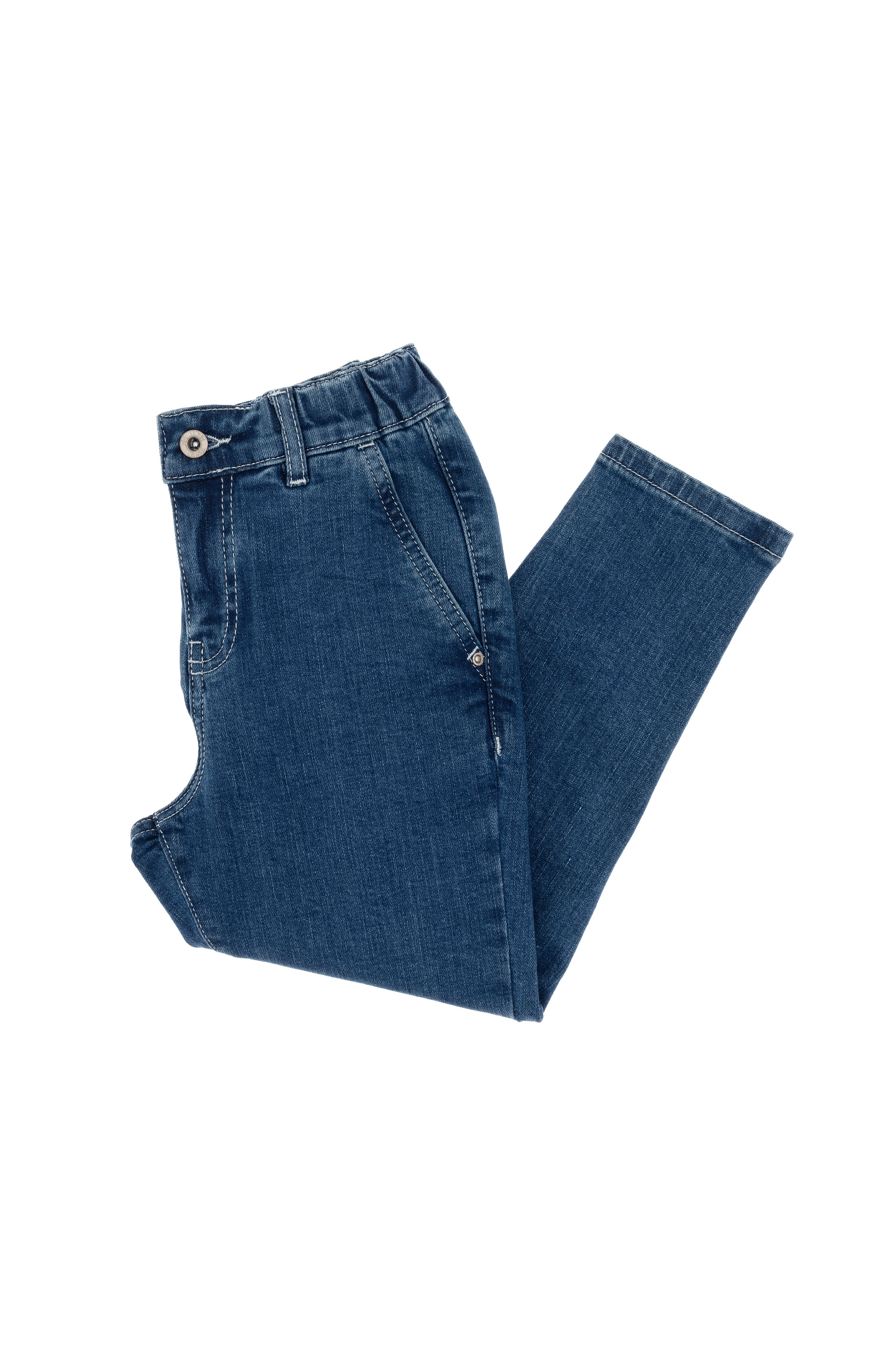 Kız Çocuk Açık Mavi Carrot Fit Jean Pantolon - Image 3
