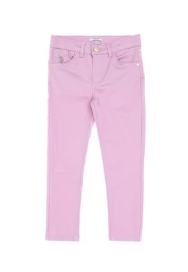 Kız Çocuk Pembe Toothpick Fit Kanvas Pantolon - 50309130021