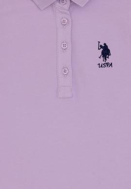 Kız Çocuk Lila Polo Yaka Kolsuz A-Form Basic Örme Elbise - 50306052038