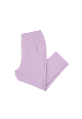 Kız Çocuk Lila 3/4 Boy İnterlok Tayt - 50306792011