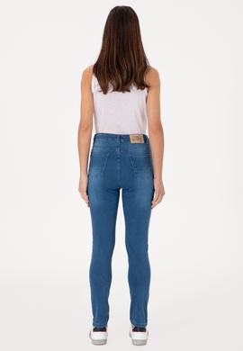 Kadın Açık Mavi Skinny High Waist Fit Jean Pantolon - 50297559015