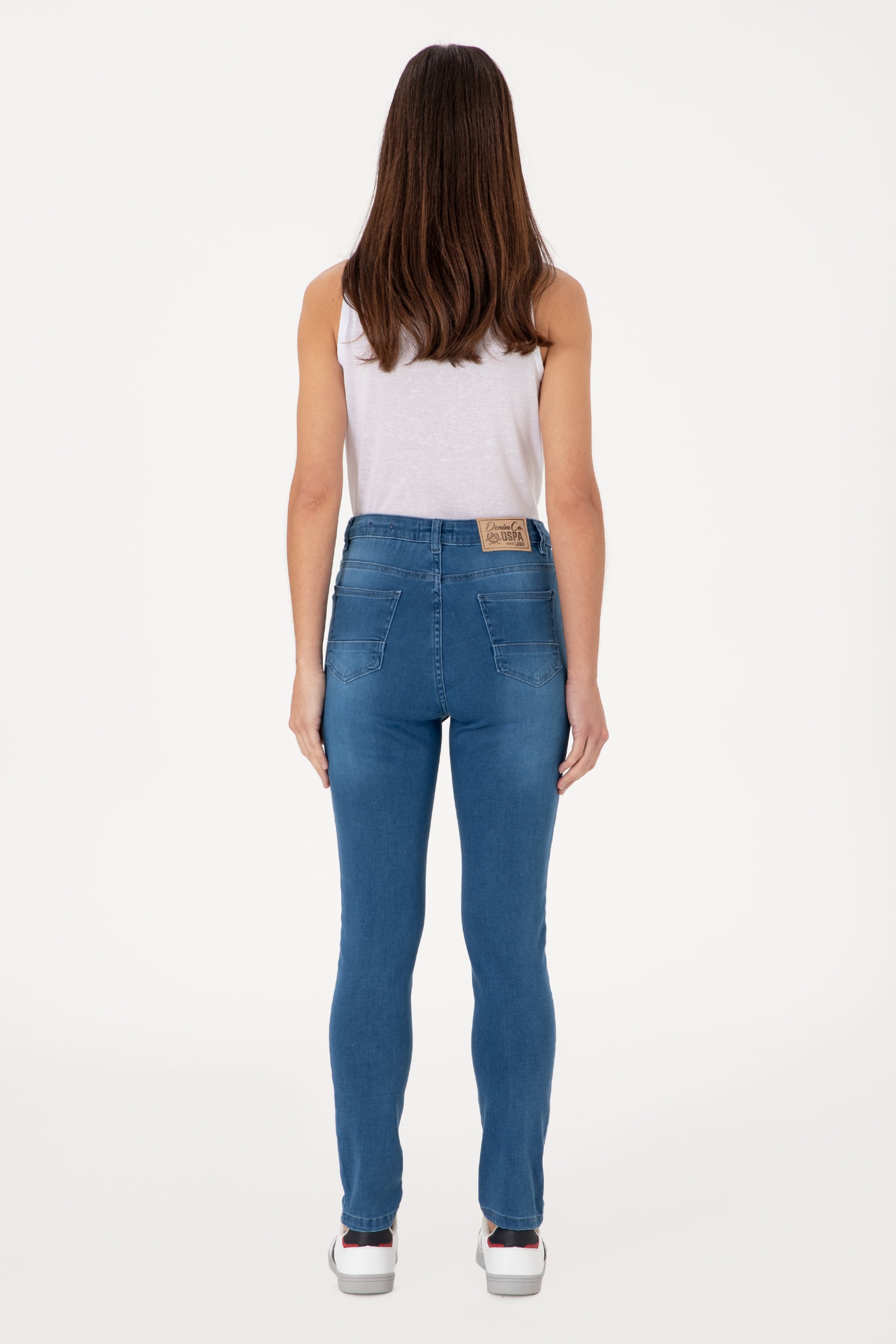 Kadın Açık Mavi Skinny High Waist Fit Jean Pantolon - Image 4