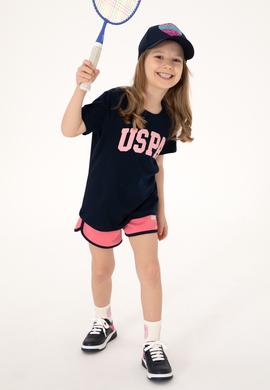 Kız Çocuk Pembe Regular Fit Örme Şort - 50306297058