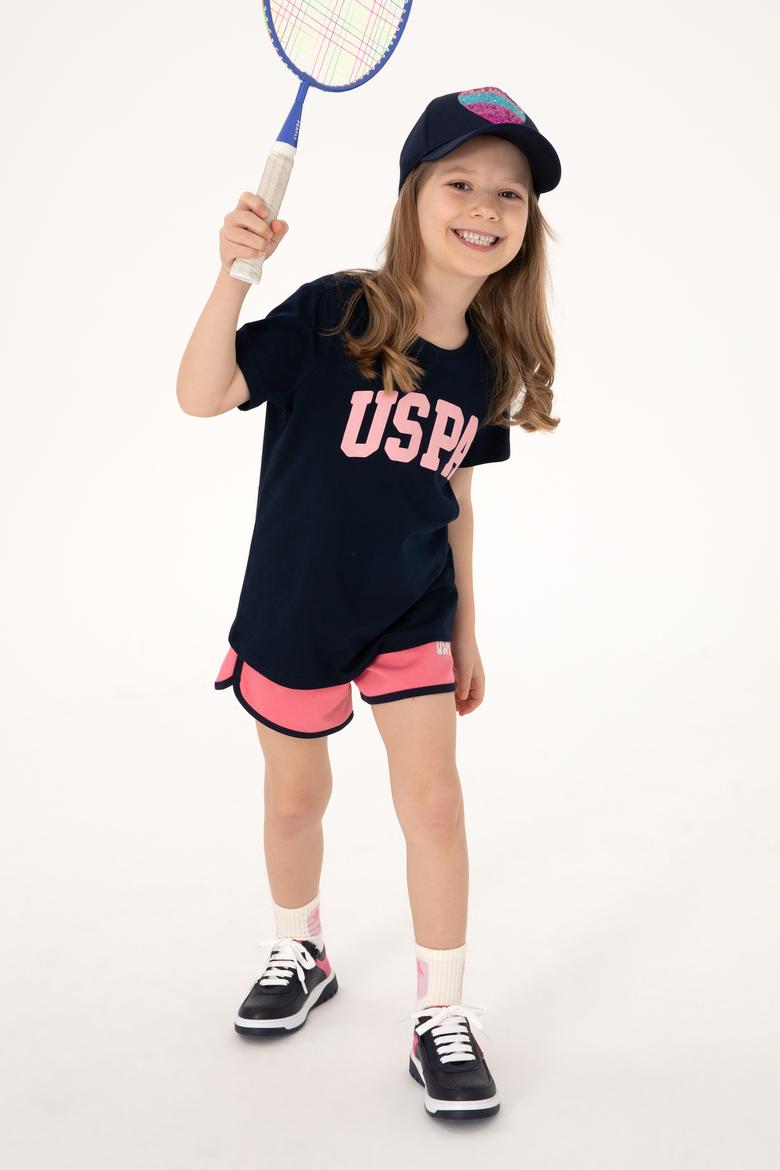 Kız Çocuk Pembe Regular Fit Örme Şort - 50306297058