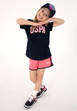 Kız Çocuk Pembe Regular Fit Örme Şort - 50306297058