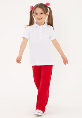 Kız Çocuk Kırmızı Yüksek Bel Flare Eşofman Altı - 50306283046