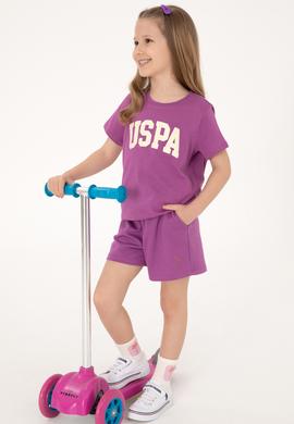 Kız Çocuk Menekşe Örme Şort - 50306279013