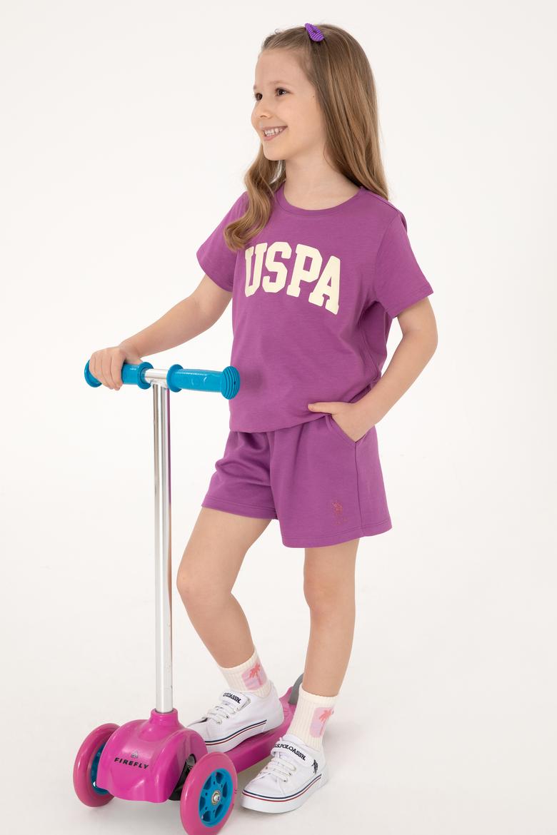 Kız Çocuk Menekşe Örme Şort - 50306279013