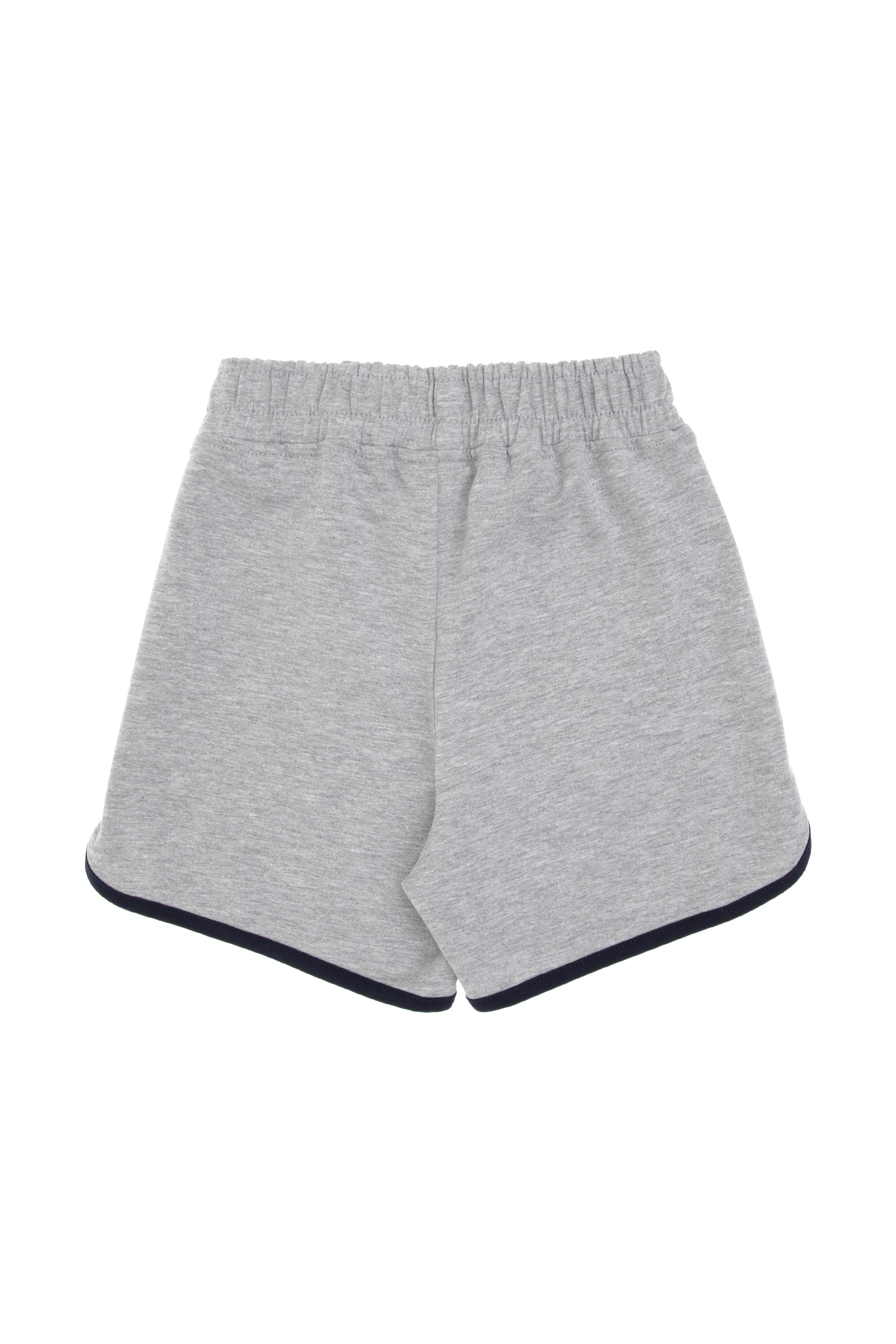 Kız Çocuk Gri Melanj Regular Fit Örme Şort - Image 4