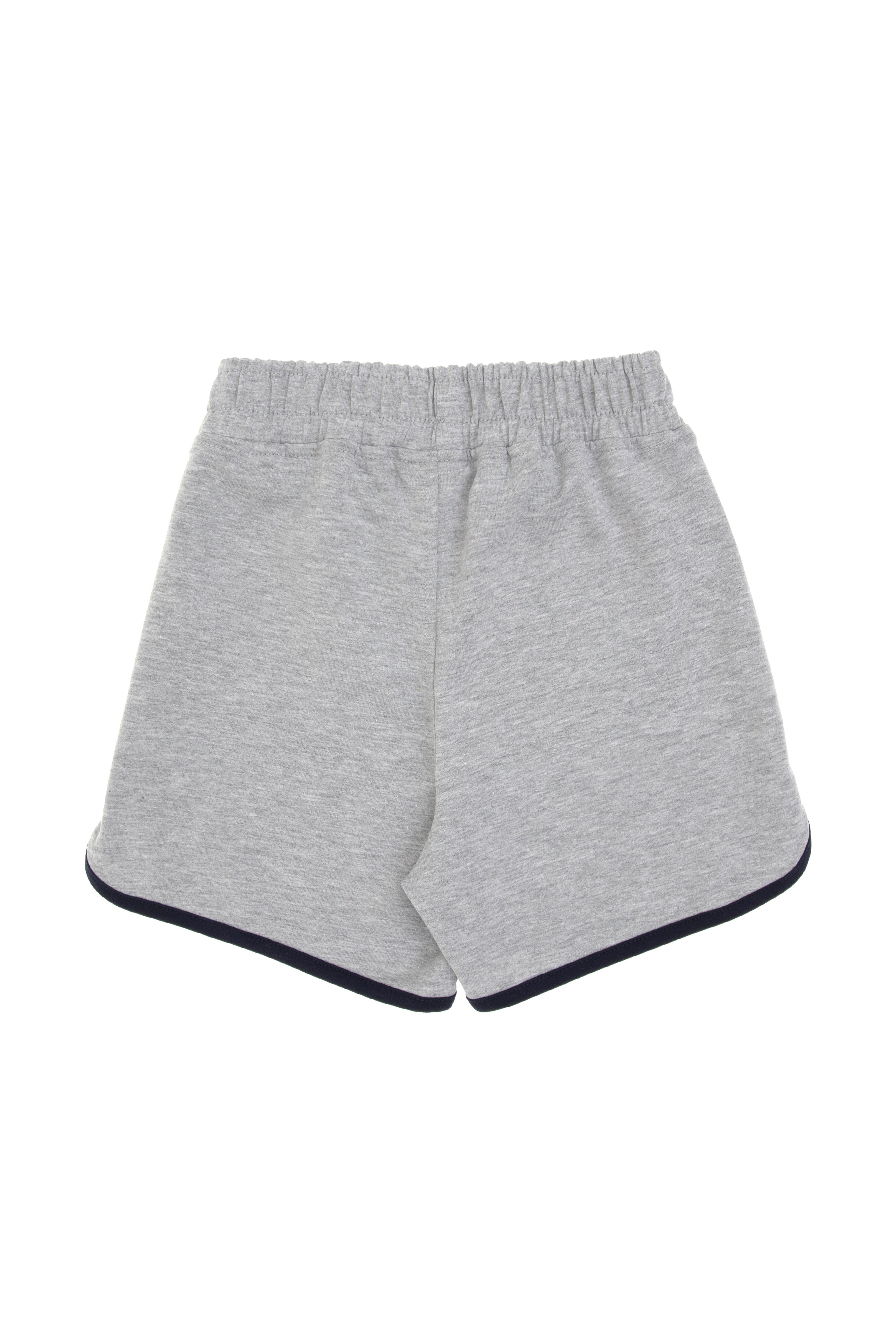 Kız Çocuk Gri Melanj Regular Fit Örme Şort