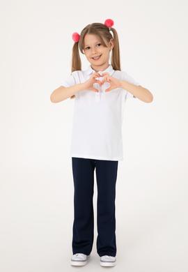 Kız Çocuk Lacivert Yüksek Bel Flare Eşofman Altı - 50306283019