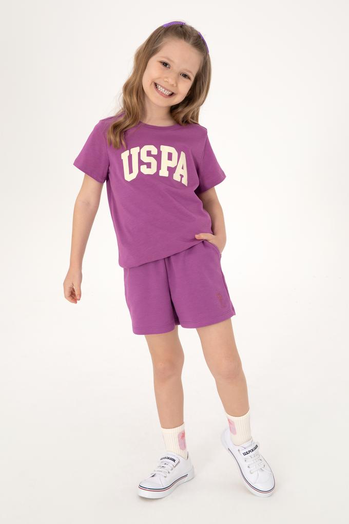 Kız Çocuk Menekşe Örme Şort