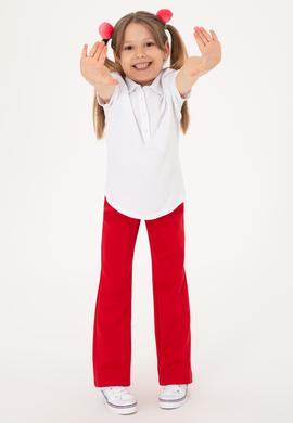 Kız Çocuk Kırmızı Yüksek Bel Flare Eşofman Altı - 50306283046