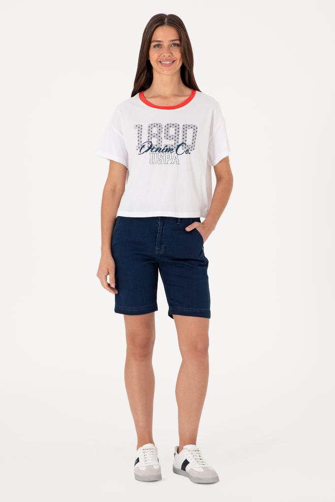 Kadın Mavi Jean Şort