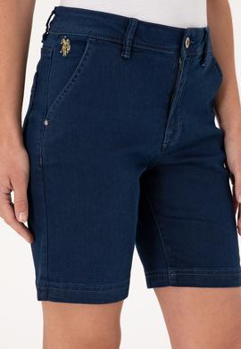 Kadın Mavi Jean Şort - 50305600005