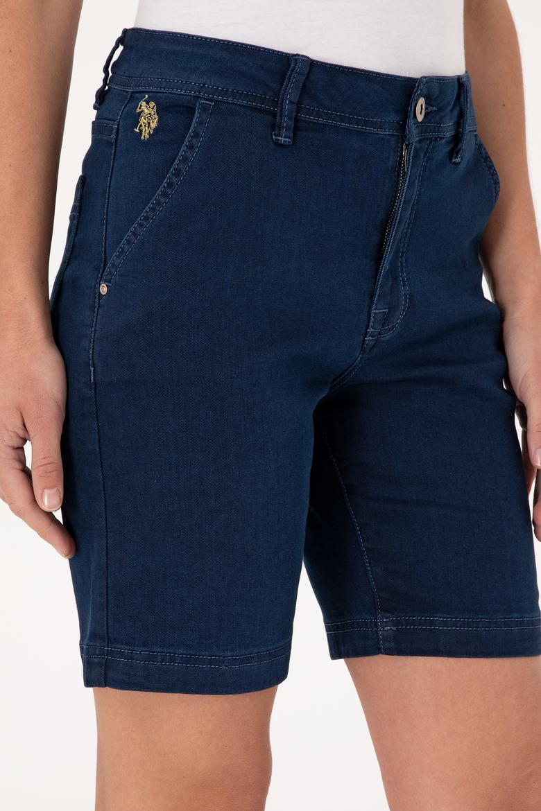 Kadın Mavi Jean Şort - 50305600005