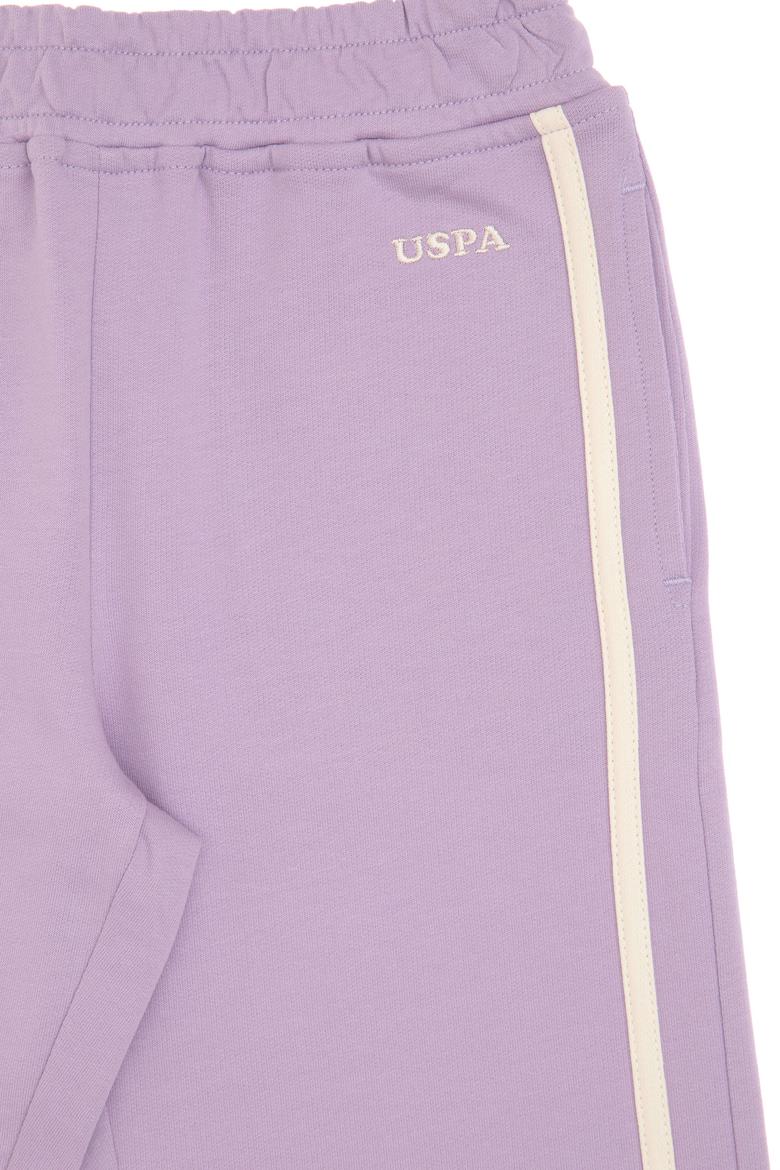 Kız Çocuk Lila Loose Fit Kenar Biyeli Eşofman Altı - 50306282043