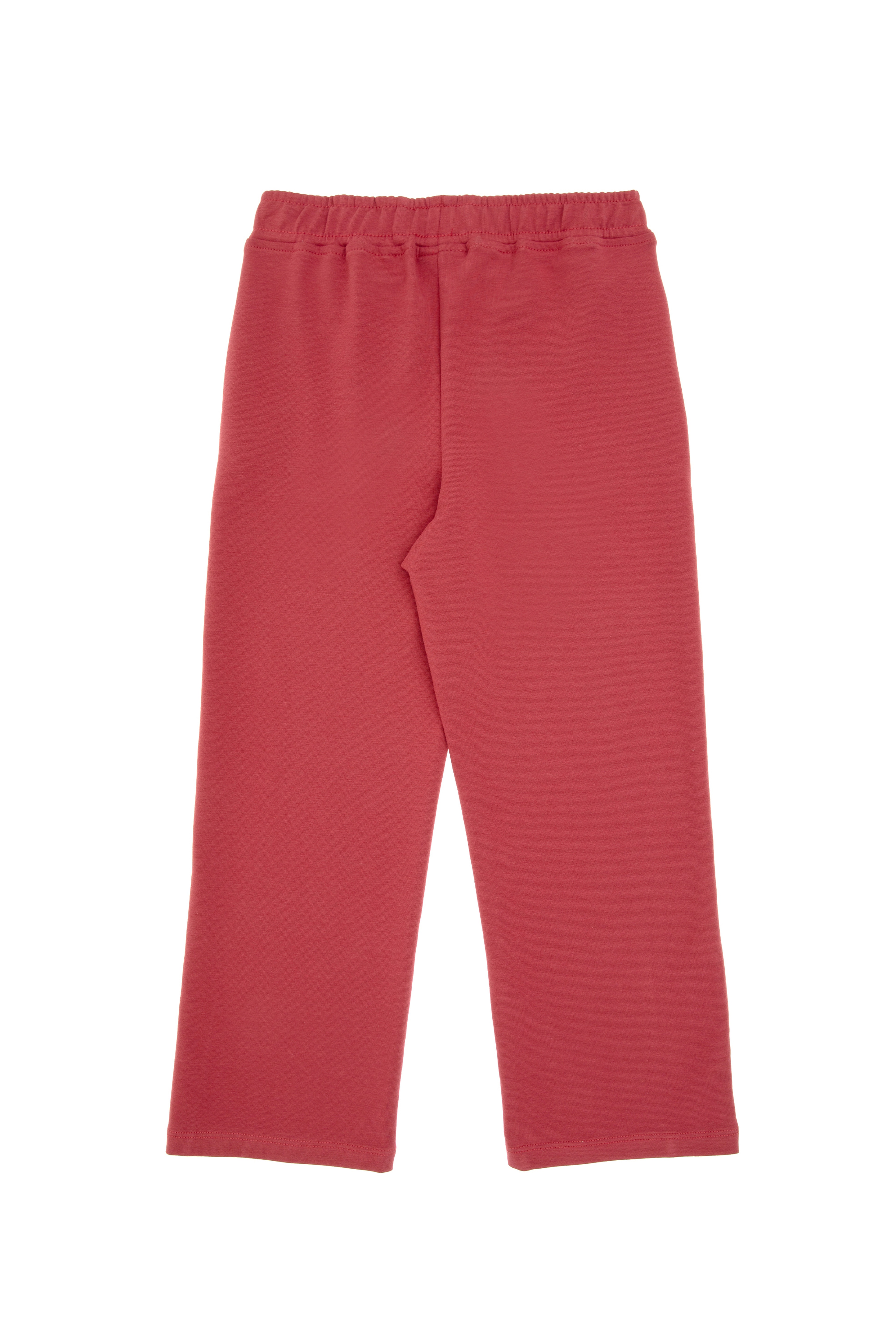 Kız Çocuk Vişne Loose Fit İki İplik Eşofman Altı