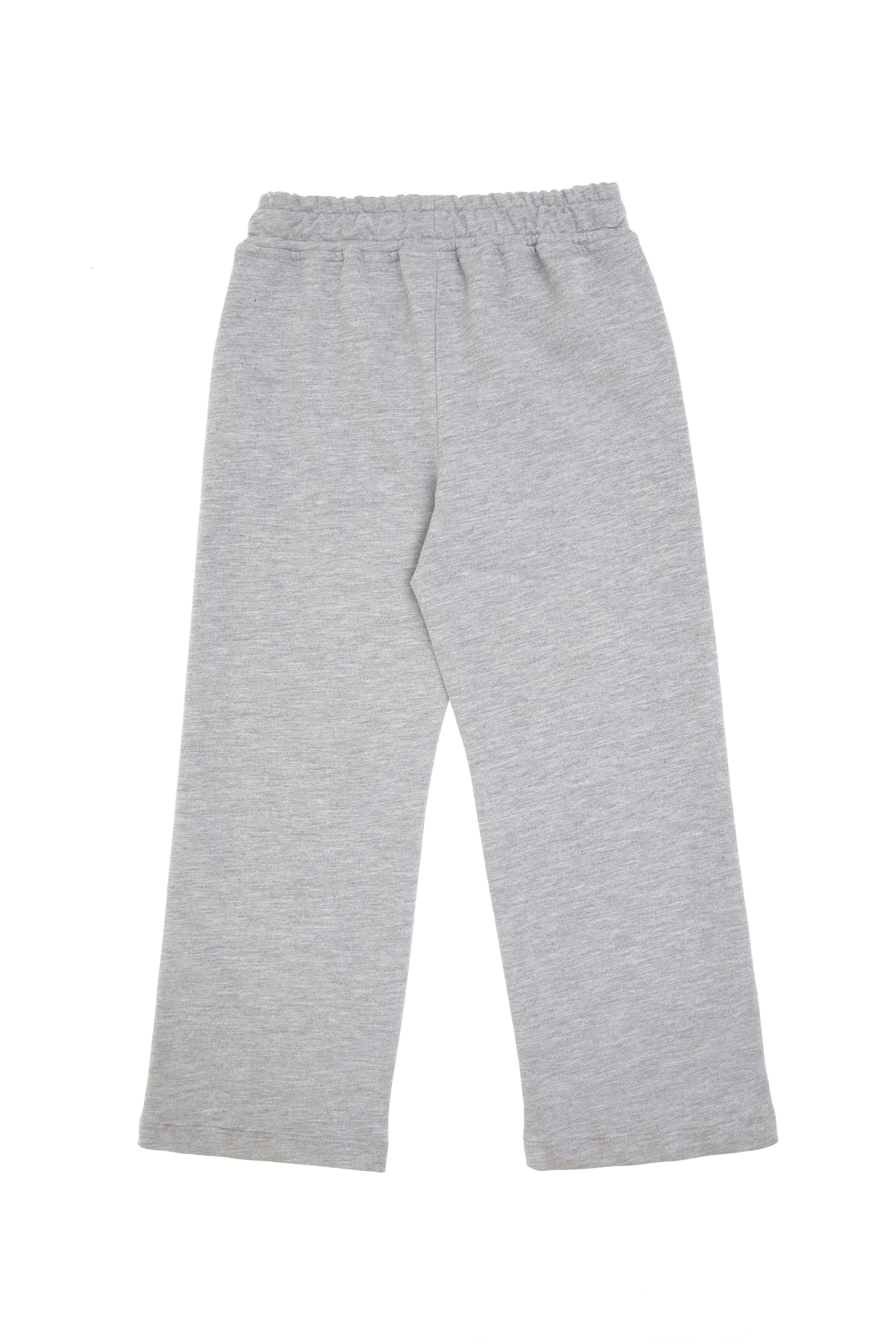 Kız Çocuk Gri Melanj Loose Fit Kenar Biyeli Eşofman Altı - Image 5