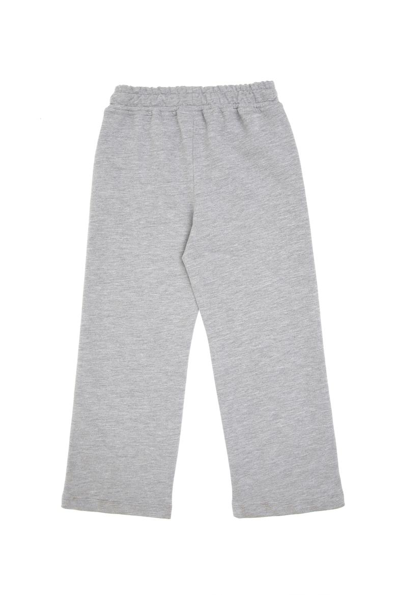 Kız Çocuk Gri Melanj Loose Fit Kenar Biyeli Eşofman Altı - 50306282066