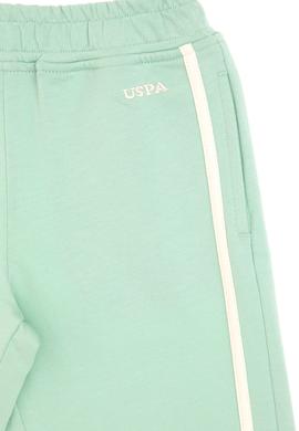 Kız Çocuk Su Yeşili Loose Fit Kenar Biyeli Eşofman Altı - 50306282050