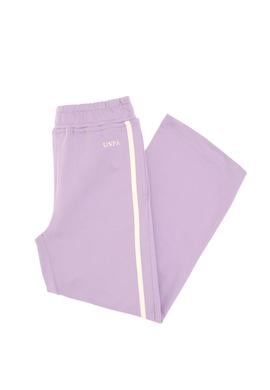 Kız Çocuk Lila Loose Fit Kenar Biyeli Eşofman Altı - 50306282043