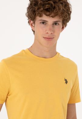 Erkek Hardal Basic Tişört - 50298015057