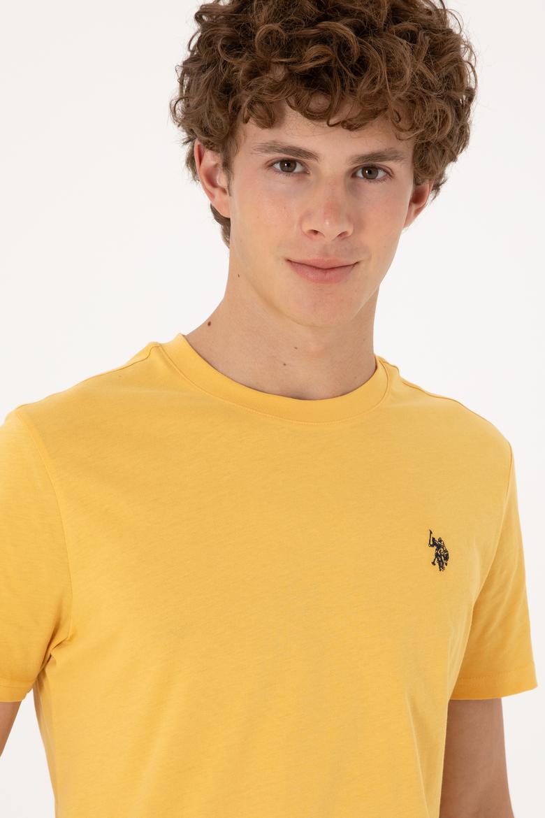 Erkek Hardal Basic Tişört - 50298015057