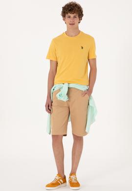 Erkek Hardal Basic Tişört - 50298015057