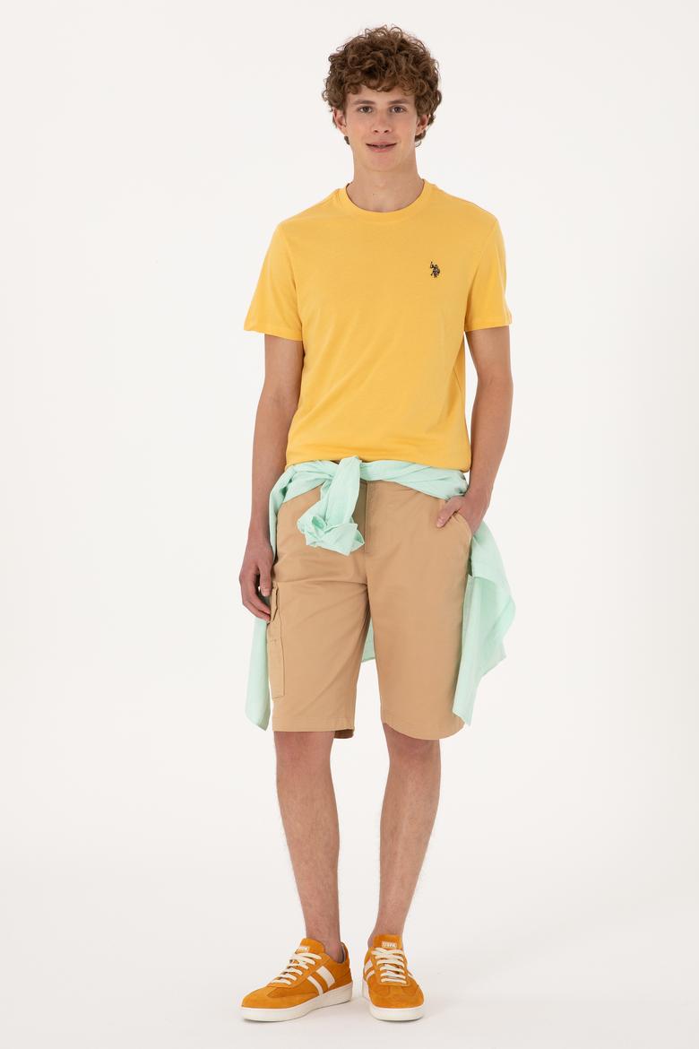 Erkek Hardal Basic Tişört - 50298015057