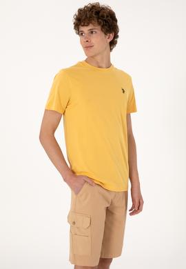 Erkek Hardal Basic Tişört - 50298015057