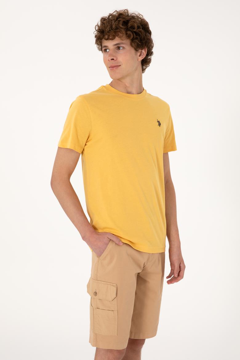 Erkek Hardal Basic Tişört - 50298015057