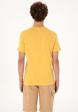 Erkek Hardal Basic Tişört - 50298015057