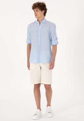 Erkek Açık Mavi Uzun Kollu Gömlek - 50299597071