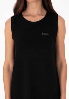 Kadın Siyah Kolsuz Bisiklet Yaka Mini Boy Örme Elbise - 50305836015